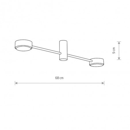 Plafón de techo Orbit