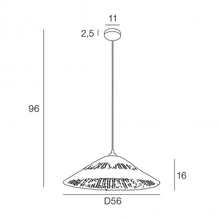 Lampe de suspension exterieur Esterel