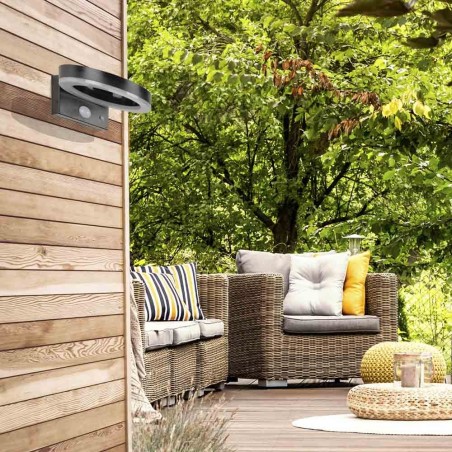 Applique solaire à LED avec détecteur de mouvement Halo (8W)
