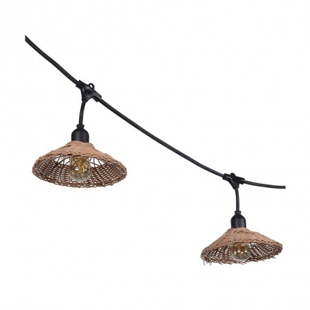 Guinguette á LED d'extérieur Paillote (10x1W)