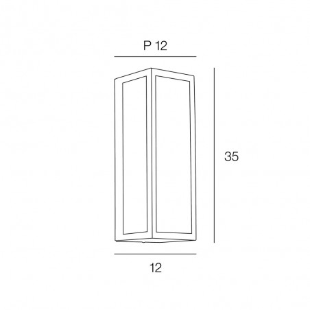 Aplique de pared exterior Toscane GM
