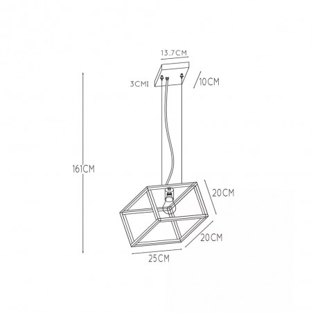 Lampe de plafond Fabian