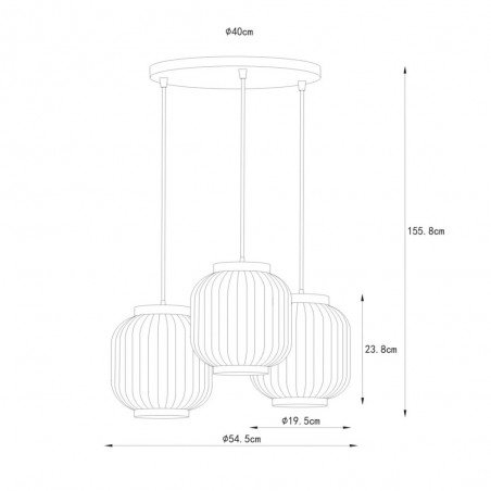 Lampe de suspension Gosse (3 lumieres)