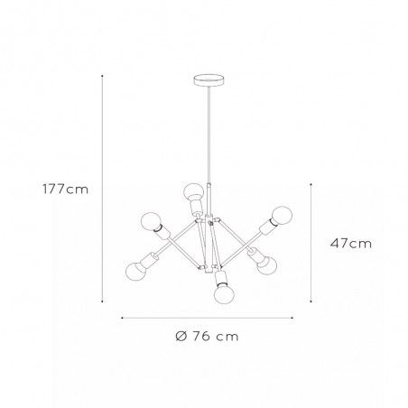 Lustre Lester (6 lumieres)