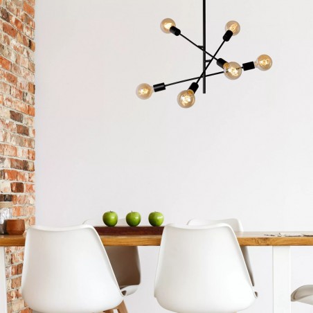 Plafonnier moderne Lester (6 lumieres)