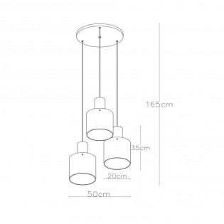 Lampe de suspension Toledo (3 lumieres)