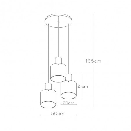 Lampe de suspension Toledo (3 lumieres)