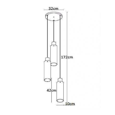 Lampe de suspension Orlando (3 lumieres)