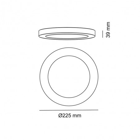 Downlight du plafond LED Know (18W)
