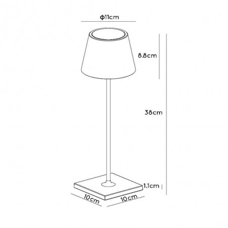 Lampe de table LED portable Justin (2.2W)