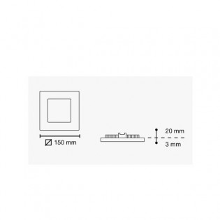 Downlight LED NOVO LUX Extra-plat (6W)