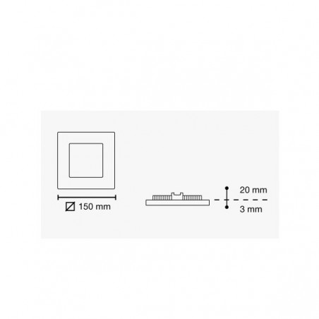Downlight LED NOVO LUX Extra-plat (6W)
