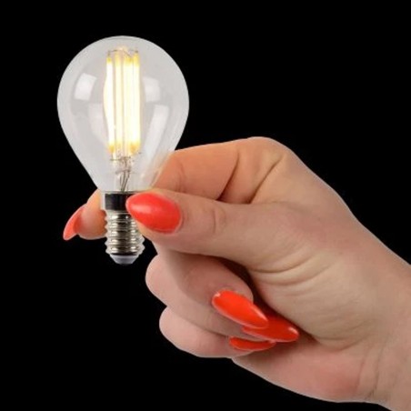 Bombilla filamentos LED E14 Transparente P45 (5W)
