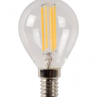 Bombilla filamentos LED E14 Transparente P45 (5W)