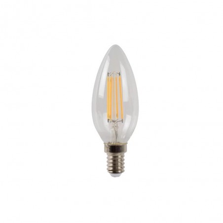 Bombilla filamentos LED E27 Transparente C35 (4W)