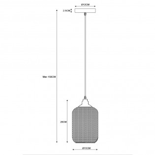 Lámpara colgante Mesh II