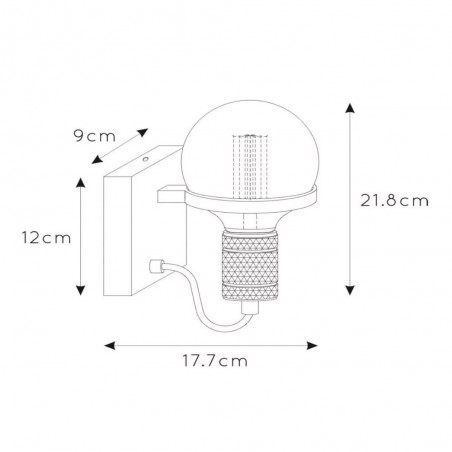 Aplique de pared Ottelien