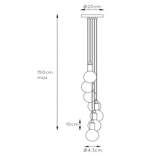 Lámpara colgante Fix Multiple (7 luces)
