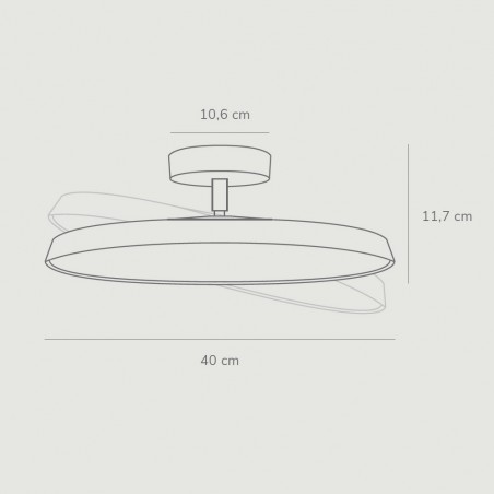 Plafonnier á LED Kaito Pro 40 (24W)