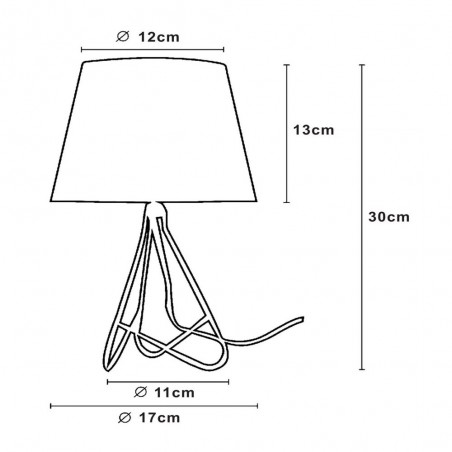 Lámpara de mesa Gitta