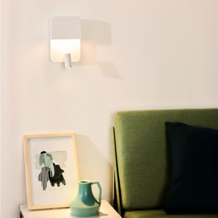 Applique avec lecteur á LED et USB Boxer (10+3W)