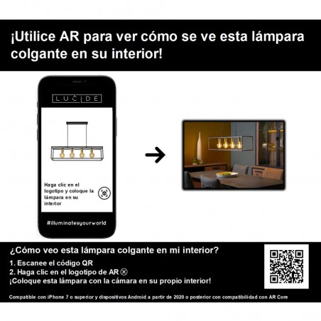 Regleta de techo Ruben (4 luces)