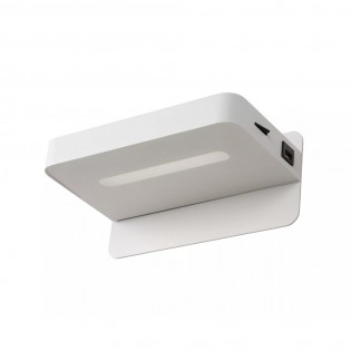 Applique LED avec étagère et USB Atkin (6W)
