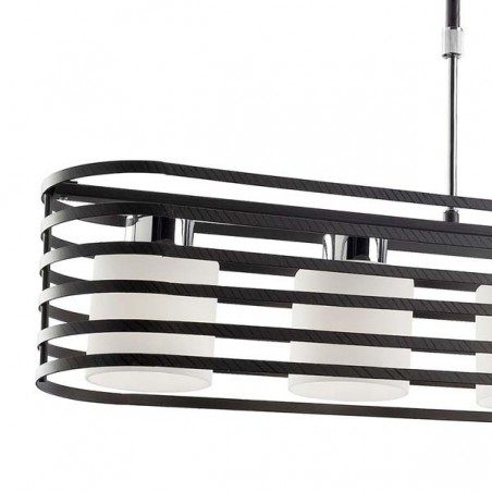 Lampe Cell 2 wengué (5 lumières)