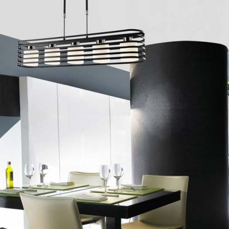 Lampe Cell 2 wengué (5 lumières)