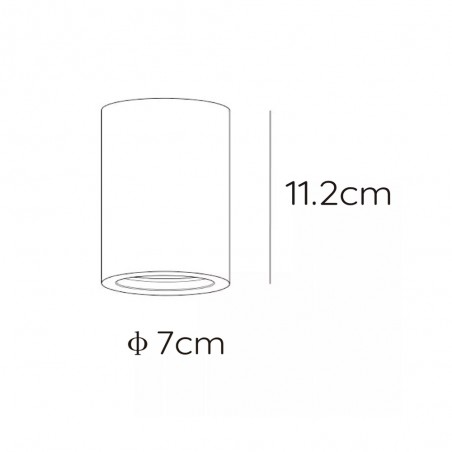 Spot de plafond Gipsy Round