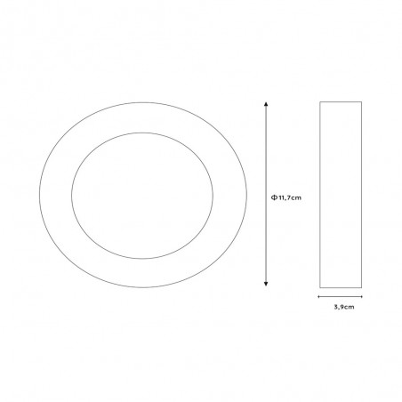 Downlight á LED pour bains Brice Round (8W)