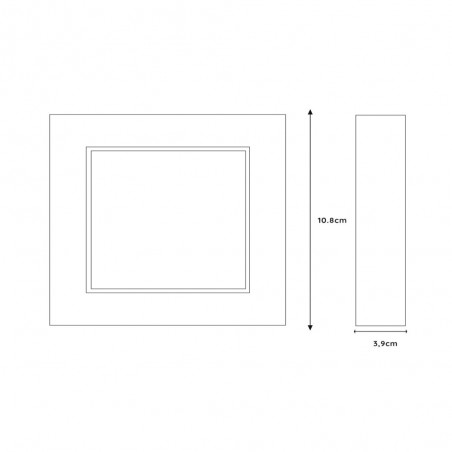 Downlight á LED pour bains Brice Square (8W)