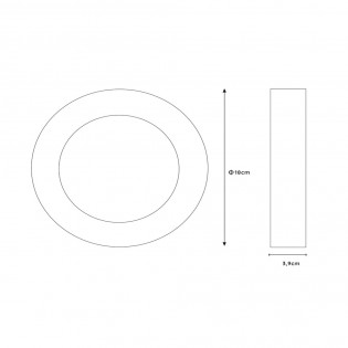 Downlight á LED pour bains Brice Round (12W)