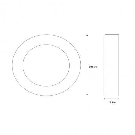 Downlight á LED pour bains Brice Round (12W)