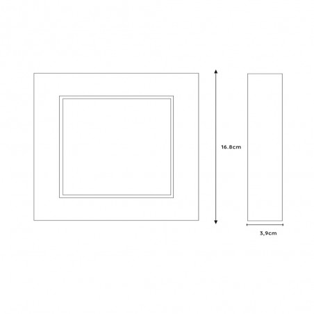 Downlight á LED pour bains Brice Square (15W)