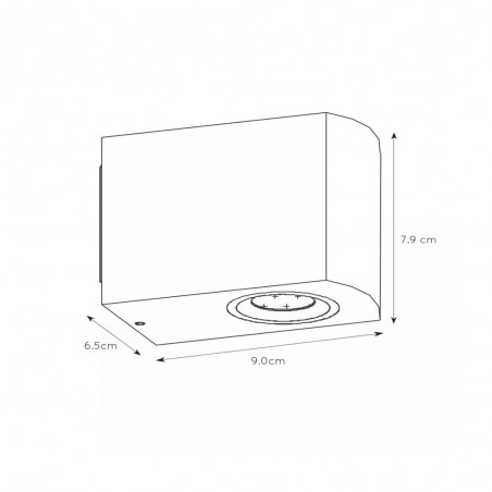 Applique d'Exterieur á LED Zora Round (5W)