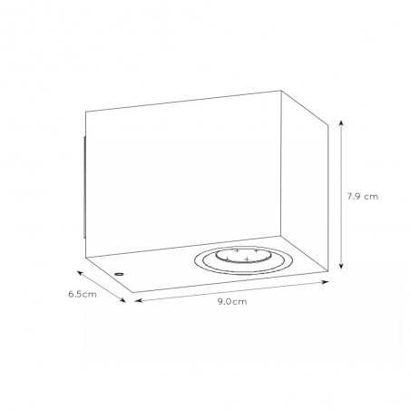 Applique d'Exterieur á LED Zora Square (5W)