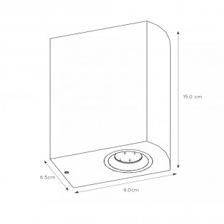 Applique d'Exterieur á LED Zora Round (2x5W)