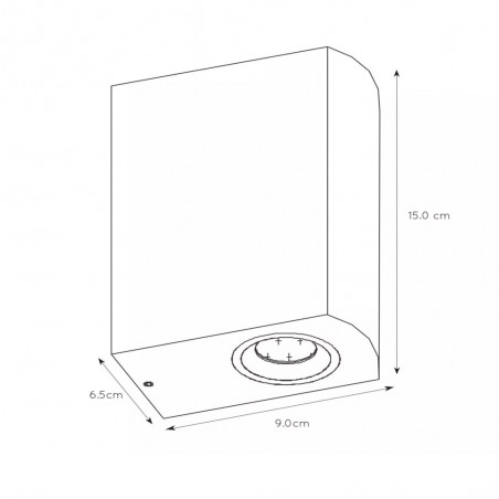Applique d'Exterieur á LED Zora Round (2x5W)