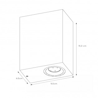 Applique d'Exterieur á LED Zora Square (2x5W)