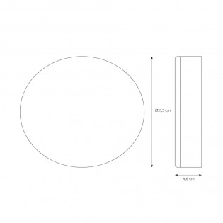 Plafonnier á LED pour bains Ceres Round (30W)