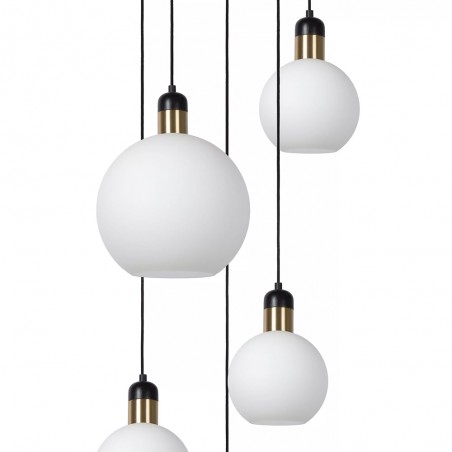Lampe de suspension Julius Opale (5 lumieres)