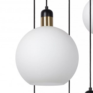Lampe de suspension Julius Opale (5 lumieres)