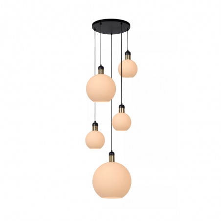 Lampe de suspension Julius Opale (5 lumieres)