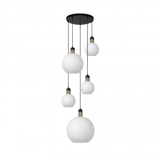 Lampe de suspension Julius Opale (5 lumieres)