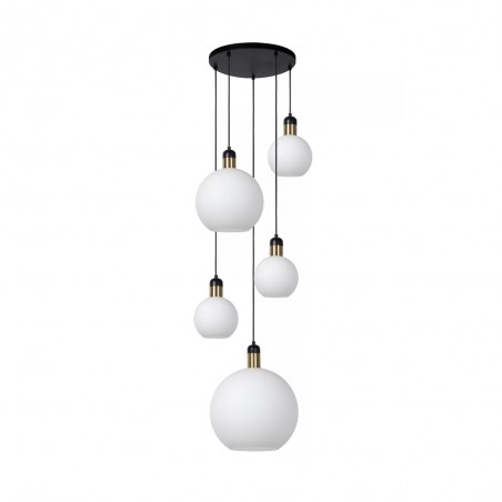 Lampe de suspension Julius Opale (5 lumieres)
