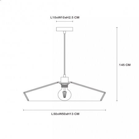 Lampe de plafond Yunkai