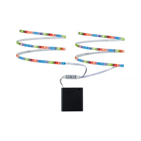 Bande LED portable 0,8 mètres RGB (2x1,2W)