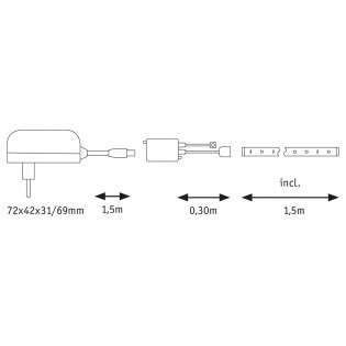 Bande á LED 1,5 mètres FlexLED 3D RGB (11W)
