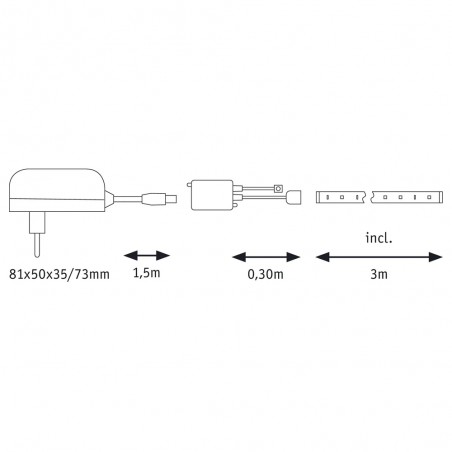Bande á LED 3 mètres FlexLED 3D RGB (19W)